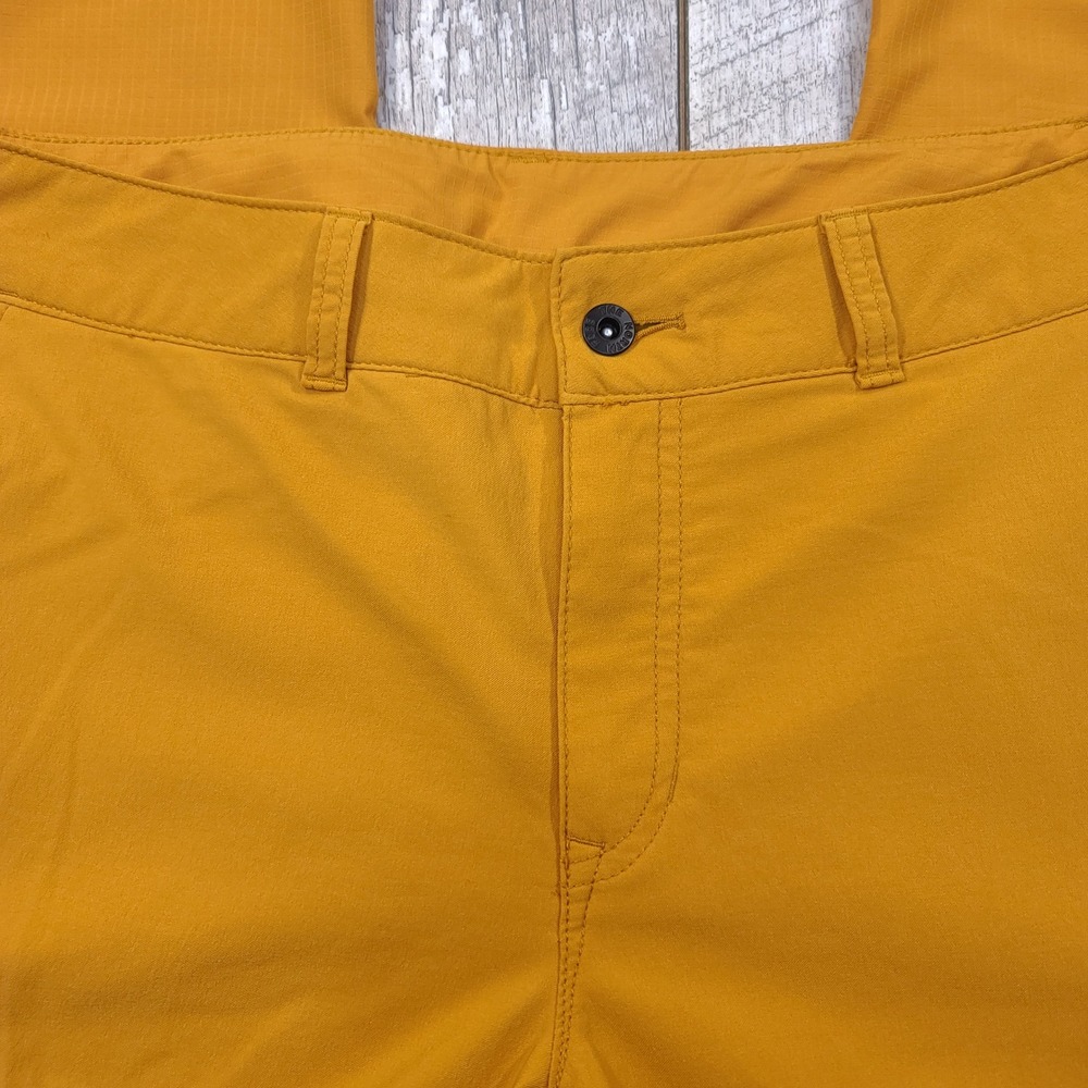 The North Face Wandur Cargo Pants Women 6 Yellow Ripstop Hiking Outdoor Straight - Picture 6 of 10